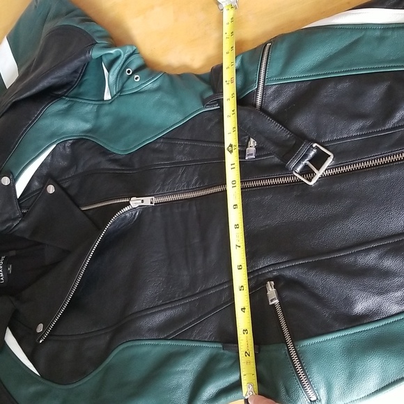 LAMARQUE Harlee Biker Leather Dress Jacket, Size M - Picture 11 of 16